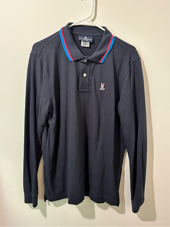 Psycho Bunny Other - Psycho Bunny Navy Long Sleeve Polo